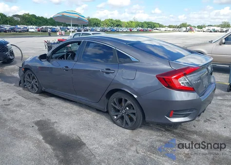 2019 Honda Civic Sport из США, поврежденный, VIN 19XFC2F87KE009251